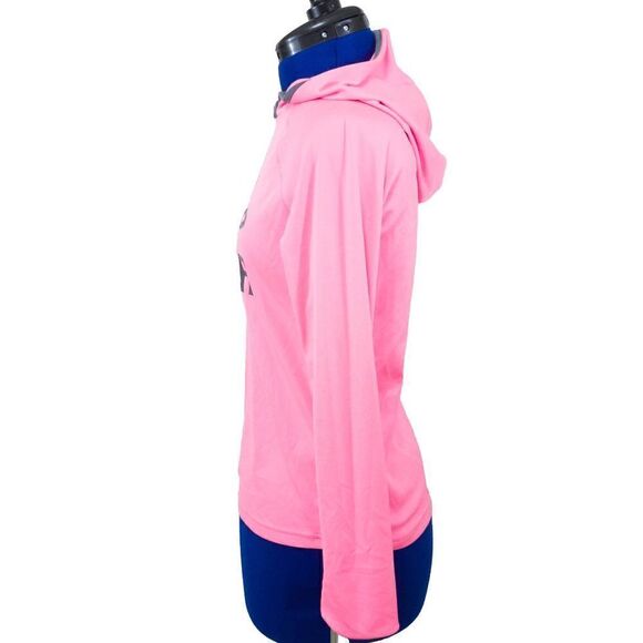 Under Armour Heat Gear Athletic Hoodie Neon Pink Youth Large - Picture 3 of 5